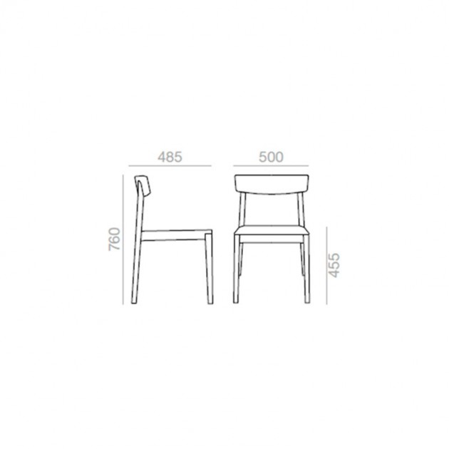 medidas Silla Smart SI0610 Andreu World