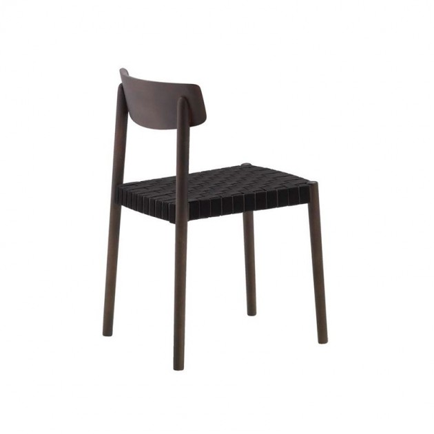 comprar Silla Smart SI-0612 Andreu World madera y cincha negra