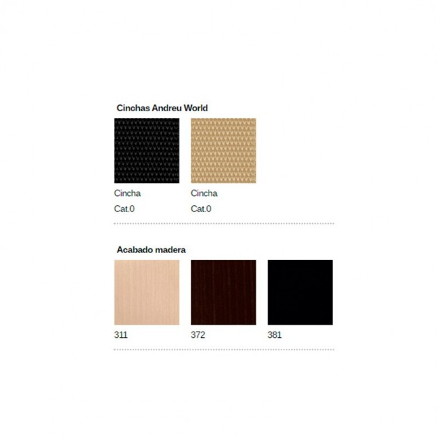 materiales Silla Smart SI-0612 Andreu World