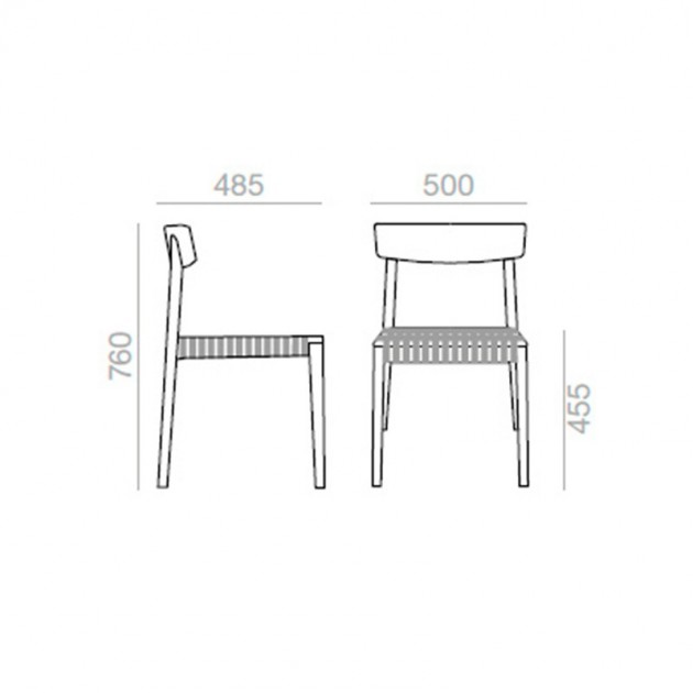 medidas Silla Smart SI-0612 Andreu World