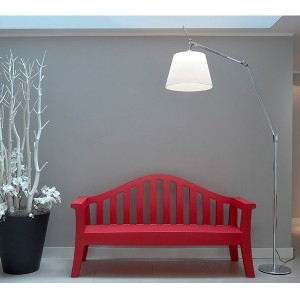 ambiente lámpara de pie Tolomeo Mega beige Artemide.