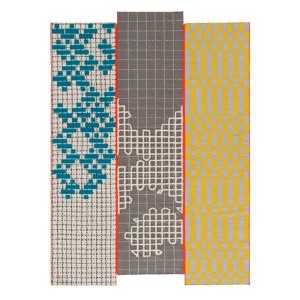Alfombra Bandas Turquoise - Gan Rugs