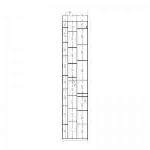 Estantería Random 3C MDF Italia dimensiones