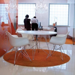 salón Mesa redonda xz3 Magis MDF blanco