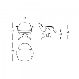Butaca Lounger Low diseñada por Jaime Hayon para BD Barcelona en Moises Showroom