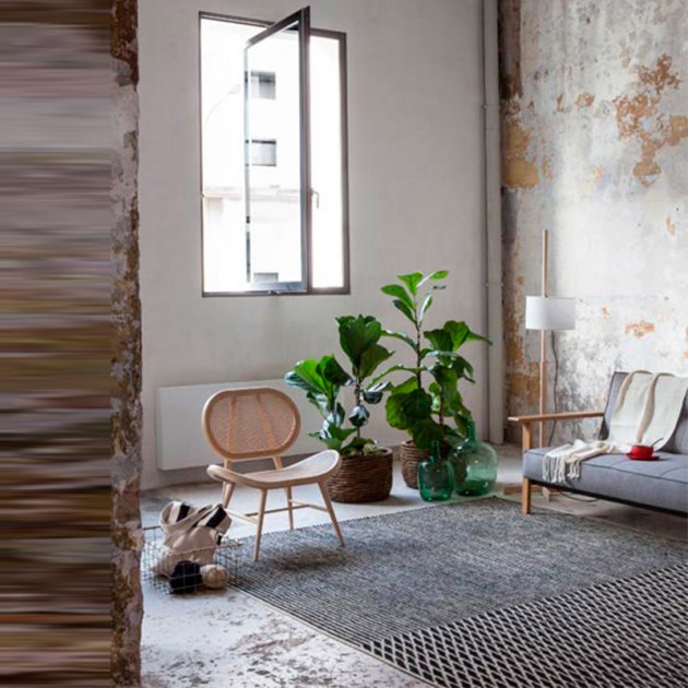 interior con Alfombra Blur Nanimarquina