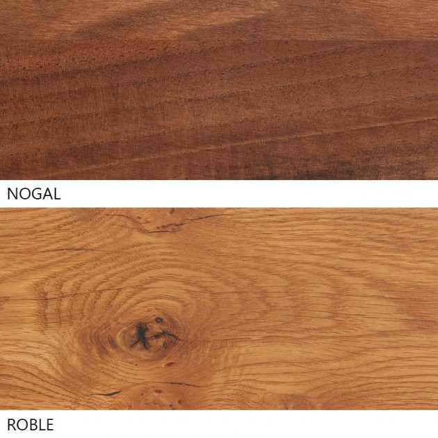 Tipos de madera Mesa Anton de E15. Disponible en Moisés Showroom