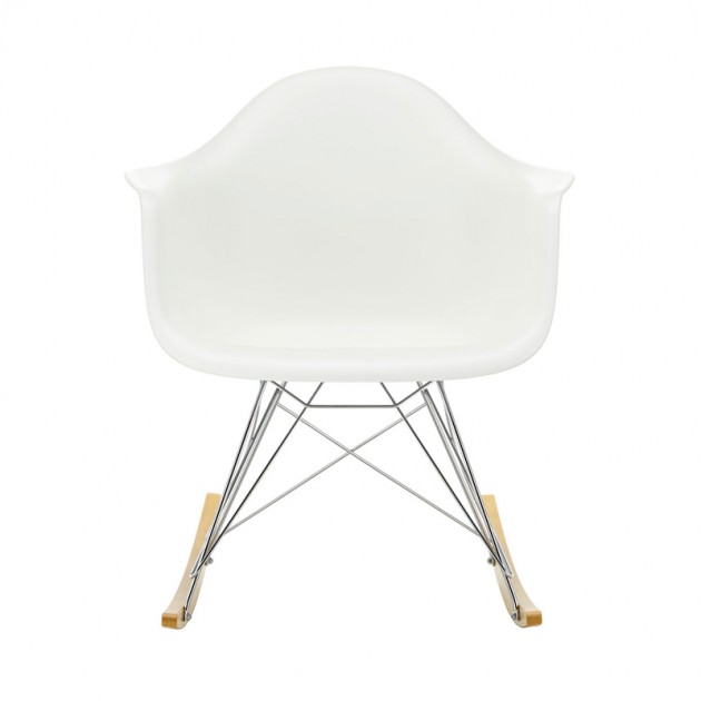 Frente Silla mecedora RAR blanco de Vitra en Moises Showroom