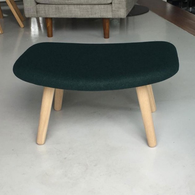 Reposapiés AAL 03 de HAY en tela Divina Melange 871 en Outlet Moises Showroom