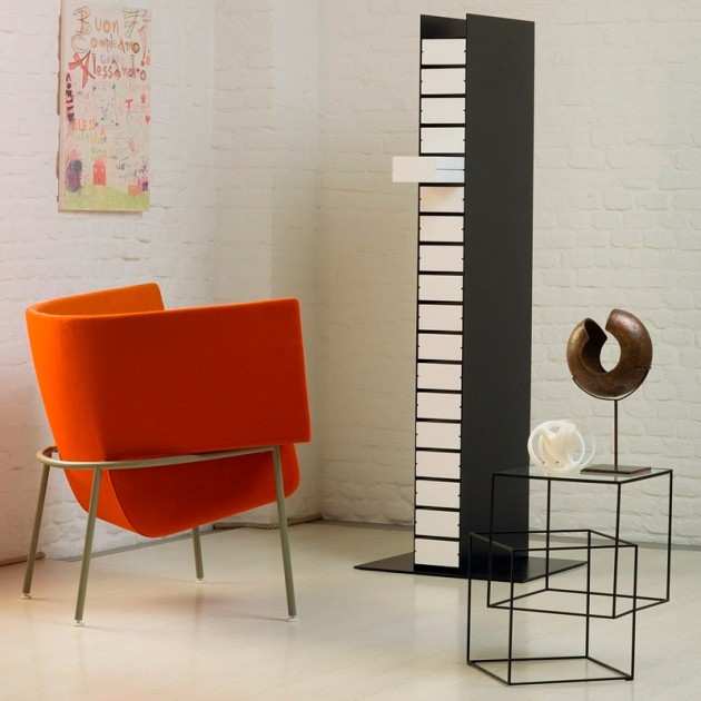 ambiente Mesa auxiliar Think black Cappellini