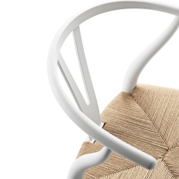 Silla Wishbone CH24 de Carl Hansen edición especial Soft color blanco Silla Wishbone CH24 de Carl Hansen edición especial Soft color blanco