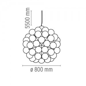 Lámpara Taraxacum 88 S Flos medidas