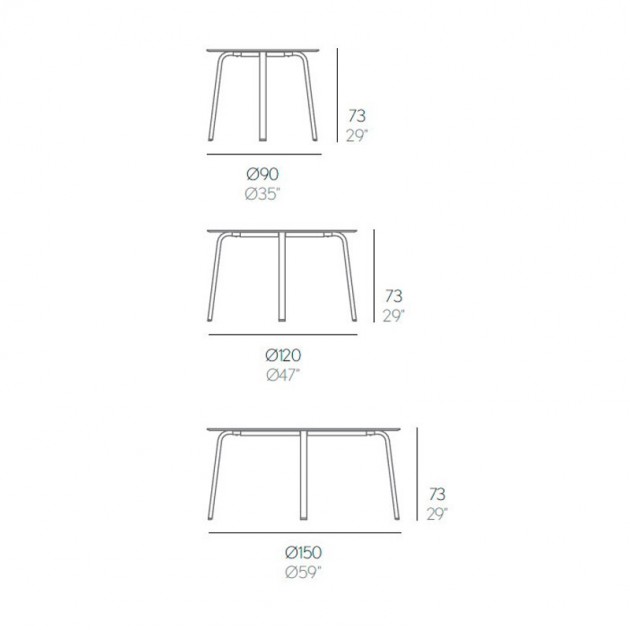 medidas mesa de comedor Stack Gandia Blasco