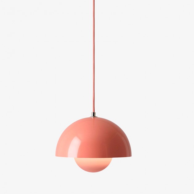 Lámpara Flowepot VP1 &Tradition rojo beige