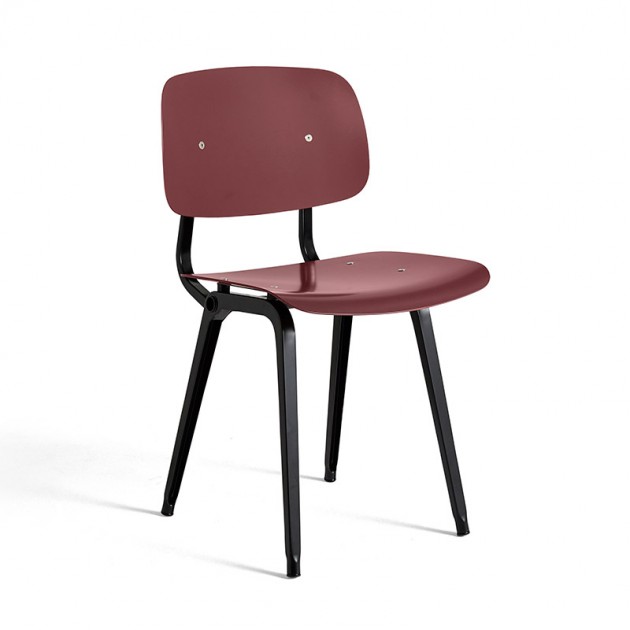 silla Revolt rojo ciruela pata negra HAY