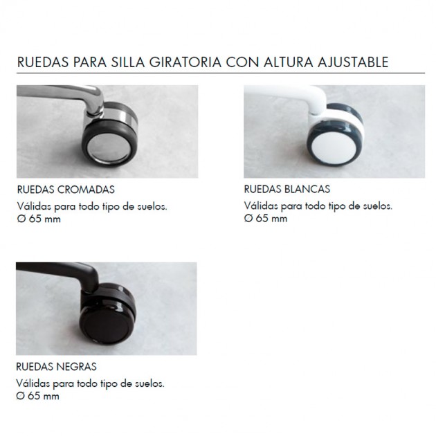 base con ruedas silla Gas