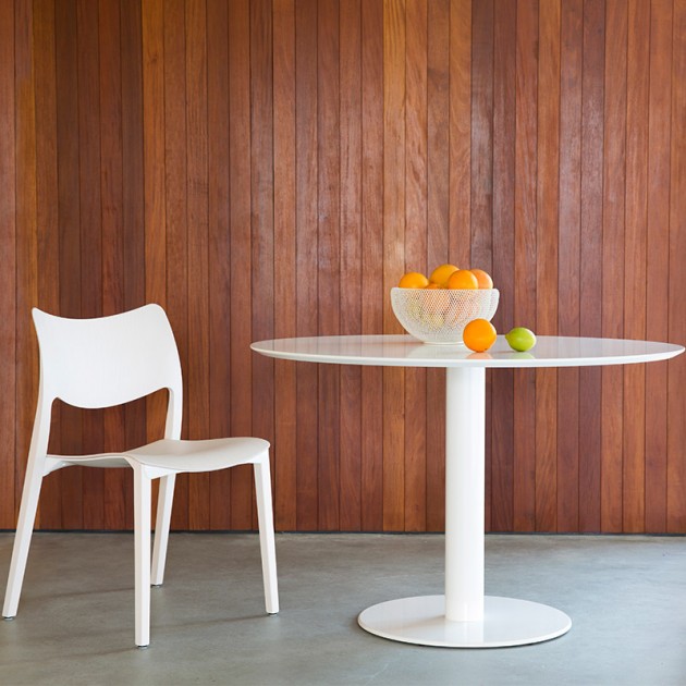 mesa redonda Stua Zero color blanco