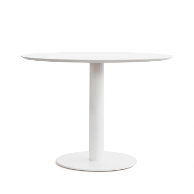 Mesa Zero Stua tapa y base blanca