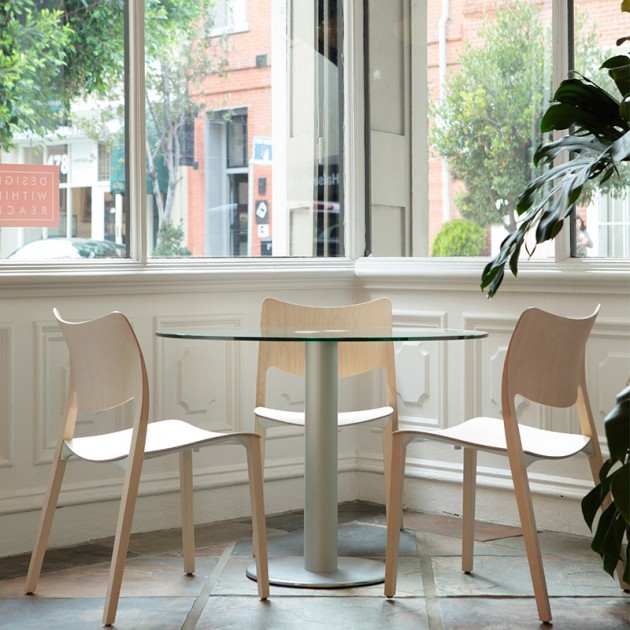 ambiente Mesa de comedor redonda Zero Stua vidrio transparente