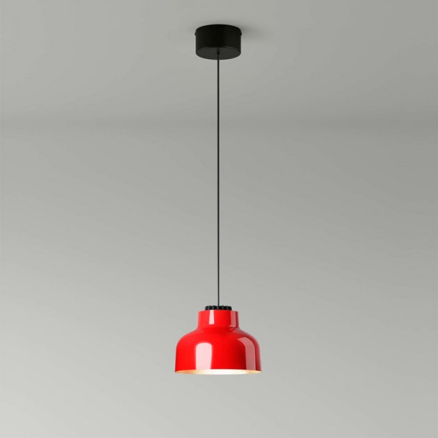 ambiente lámpara suspensión M64 aluminio rojo brillante Santa & Cole