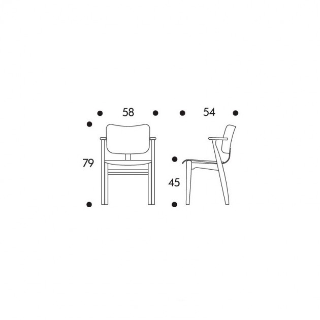 medidas Silla Domus Artek
