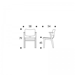medidas Silla Domus Artek