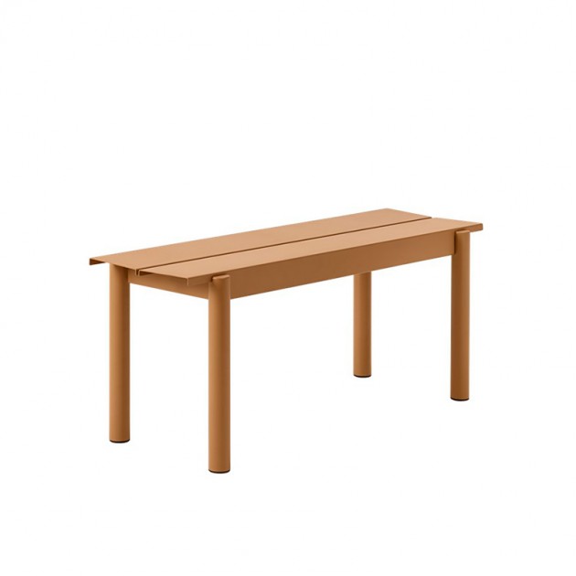 Banco Linear Steel Bench 110 cm Burnt Orange de Muuto en Moises Showroom