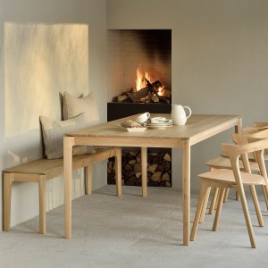 comedor banco Bok y mesa Bok Ethnicraft roble