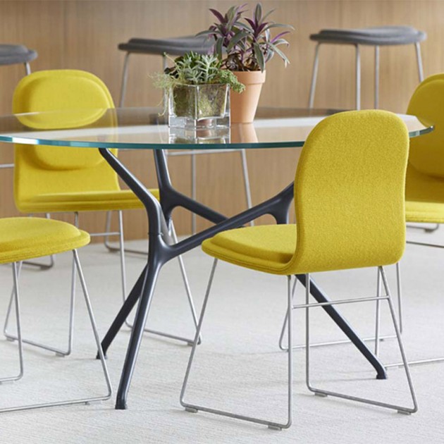 ambiente comedor mesa Branch Cappellini cristal