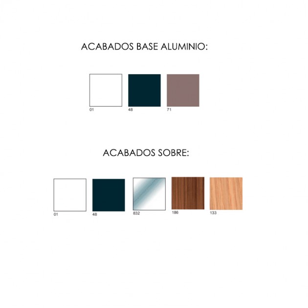 acabados materiales mesa Branch Cappellini