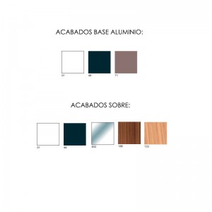 acabados materiales mesa Branch Cappellini