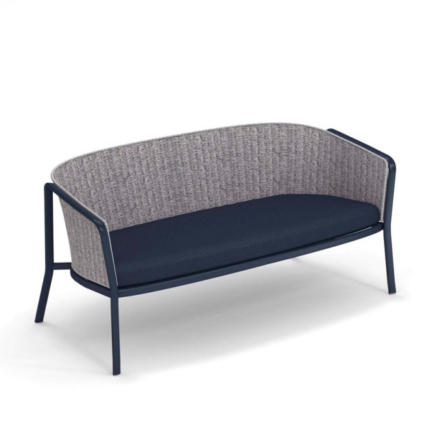 sofa 2 plazas Carousel Emu azul oscuro gris