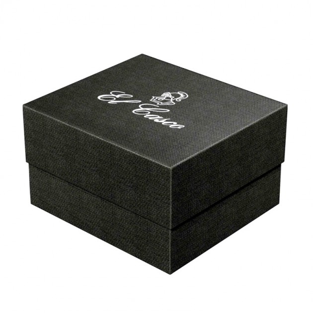 Perforadora negro y cromo estuche regalo