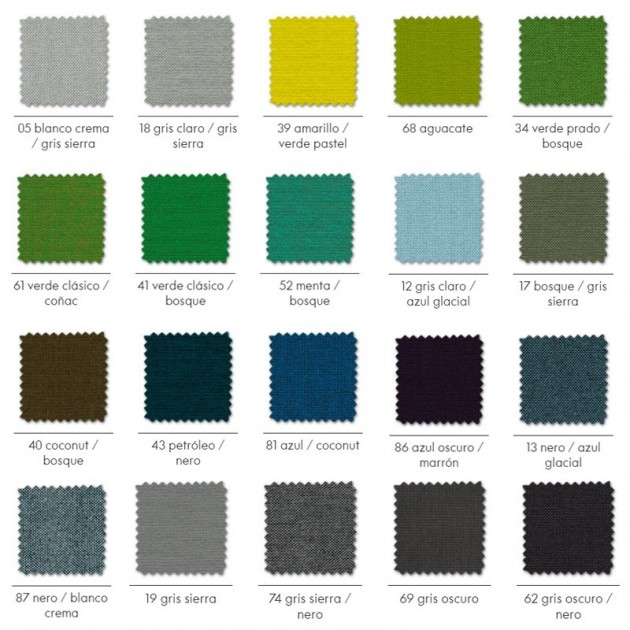 Colores - Tapicería Plano de Vitra