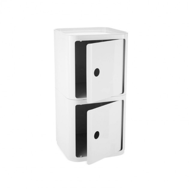 Componibili cuadrado 2 puertas abiertas de Kartell