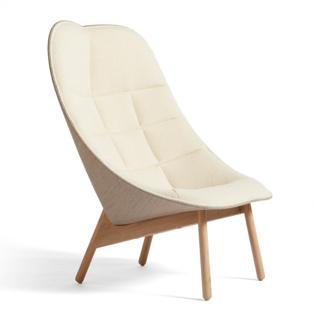 Sillón Quilted Front Flambier Cream A5 Back Canvas 244 de HAY