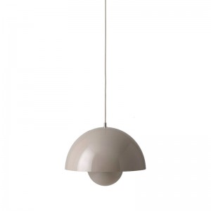 Flowerpot Pendant VP1 gris beige de &Tradition