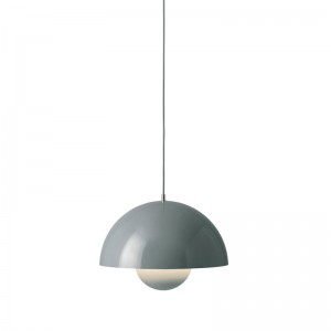 Flowerpot Pendant VP1 azul piedra de &Tradition
