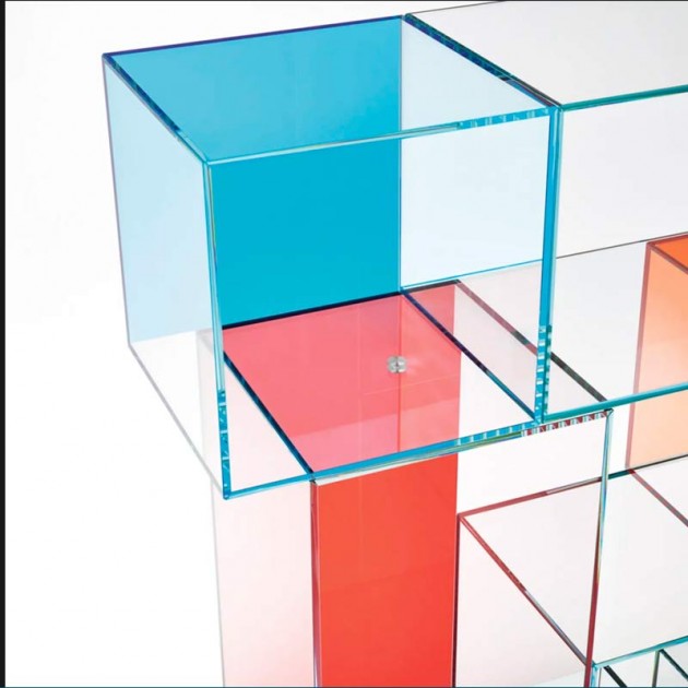 Librería Quantum detalle Glas Italia