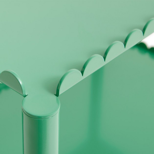 Detalle Arcs Trolley low jade green de HAY