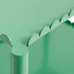 Detalle Arcs Trolley low jade green de HAY