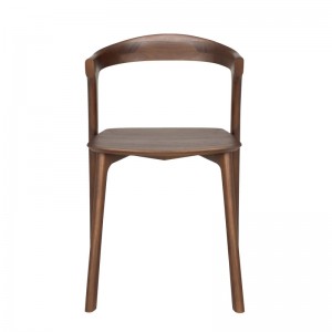 Frente Silla Bok teca marrón oscuro de Ethnicraft