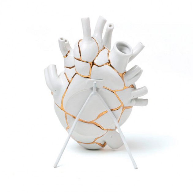 Soporte Love in Bloom Kintsugi de Seletti